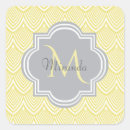 Search for yellow monogram stickers Chic