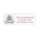 Search for winter snow return address labels Cozy