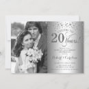 Search for 20th wedding anniversary invitations Elegant