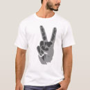 Search for peace sign tshirts fingers