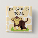 Search for monkeys square badges Baby shower