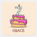 Search for birthday girl seven stickers Cake