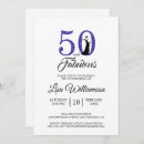 Search for royal blue 50th birthday invitations 50 and fabulous