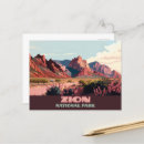 Search for zion national park postcards Us national parks