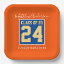 Search for blue and gold graduation plates Typography