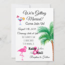 Search for pink flamingo wedding invitations Palm