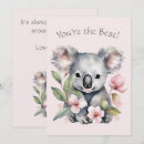 Search for koala bear cards Thinking of you