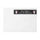 Search for red black return address labels Festive
