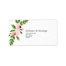 Search for rose rectangle wedding stickers Chic