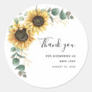 Search for sunflower thank you stickers Eucalyptus