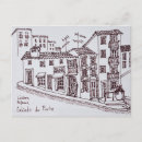 Search for old town street postcards Portugal