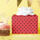 Search for black and red polka dot wrapping paper Ladybug
