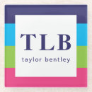 Search for bright coasters Monogrammed