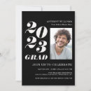 Search for class of 2023 graduation invitations Black