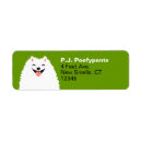 Search for pom pom return address labels Pomeranian