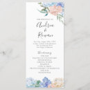 Search for floral wedding programs Order of ceremony