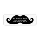 Search for moustache labels White