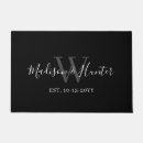 Search for wedding doormats Black and white