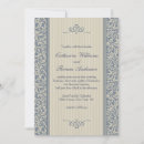 Search for blue damask wedding invitations Classic