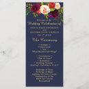 Search for rose gold and navy blue wedding programmes Floral