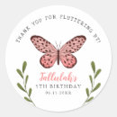 Search for butterfly birthday thank you stickers Whimsical