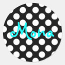 Search for aqua polka dot stickers For her