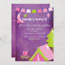 Search for glamping birthday invitations Camp