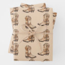Search for vintage cowboy wrapping paper Boots