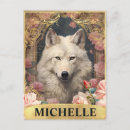 Search for watercolor wolf postcards Floral