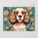 Search for cocker spaniel postcards Flowers