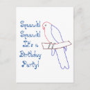 Search for parrot party invitations Bird