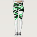 Search for green black neon leggings Stripes