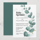 Search for emerald green baby shower invitations Eucalyptus