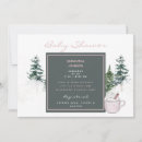 Search for snow baby shower invitations Pink