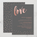 Search for rose gold and grey wedding invitations Trendy