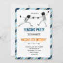 Search for fencing invitations Party
