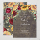 Search for burgundy and sunflower invitations Barn