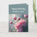 Search for peony birthday cards Sister
