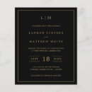Search for black and gold wedding invitations Modern
