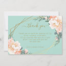 Search for mint green thank you cards Stylish