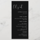 Search for black wedding menus Modern