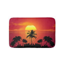 Search for ocean sunset bath mats Palm trees