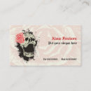 Search for elegant goth business cards Skull