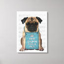 Search for pug dogs canvas prints Cute pugs