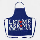 Search for funny valentines aprons Red