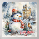 Search for snowman posters Merry christmas