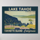 Search for vintage lake tahoe posters California