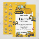 Search for construction truck birthday invitations Construction site party