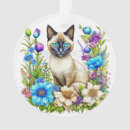 Search for siamese christmas tree decorations Blue eyes