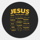 Search for names of god stickers On back